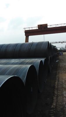 SSAW 609 มม. ท่อเหล็กคาร์บอน Helical Seam Spiral Welded Steel Pipe