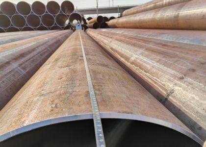 API 5L GRB Steel Grade LSAW Pipe 355.6 - 2320mm OD 200-220g/m2 การเคลือบผง