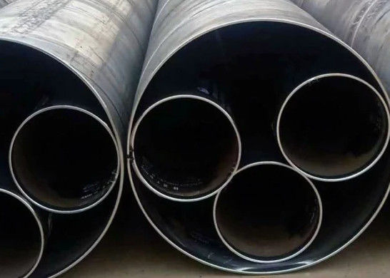 SGS ตรวจสอบ SSAW ท่อเหล็ก welded ความหนา 5mm-25.4mm