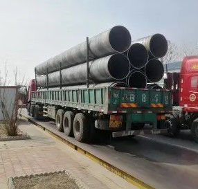 SSAW ท่อเหล็ก welded 5mm-25.4mm กําแพงสําหรับการก่อสร้าง