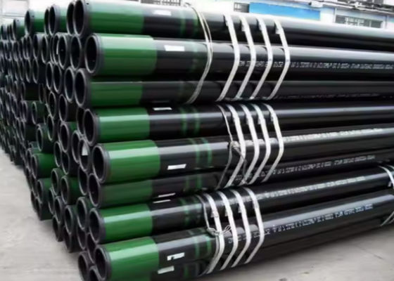 วัสดุท่อพื้นฐาน API5CT N80 L80 P110 ท่อเคลือบเหล็ก FBE สําหรับการสั่ง NDT HT