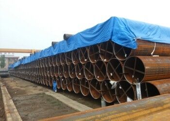 ท่อเหล็ก LSAW ขนาด 355.6mm-2320mm กว้างภายนอก 5mm-50mm ความหนาของผนังและเคลือบ 3PE สําหรับการขนส่งของเหลวที่ยั่งยืน