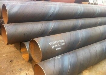 ท่อเหล็ก GB Standard SSAW ความหนาผนัง 5mm ถึง 25.4mm และกว้างภายนอก 219.1mm ถึง 2540mm สําหรับการก่อสร้างและการผลิต